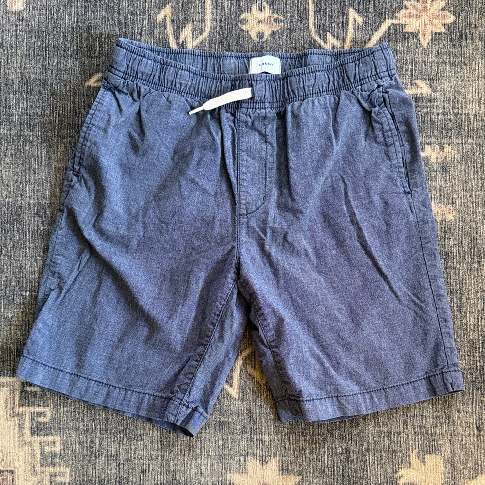 Old Navy Chambray Drawstring Shorts L 10/12